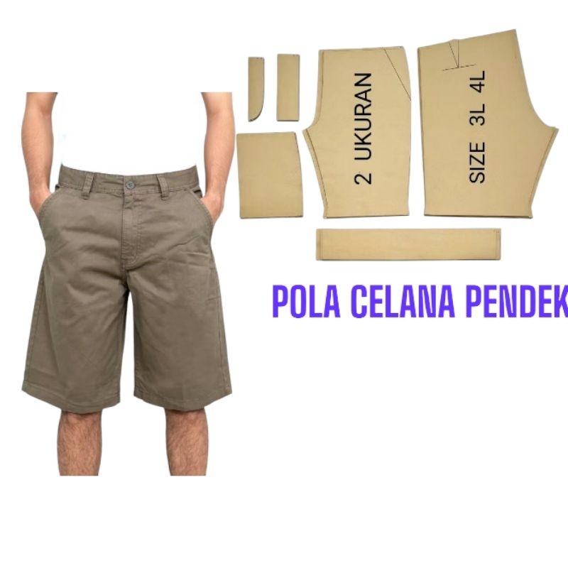 POLA CELANA PENDEK PRIA DEWASA KUMPLIT