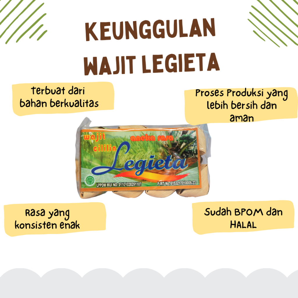 

Wajit Legieta Ketan Hitam berat 500gr - Cemilan khas Cililin Bandung Barat