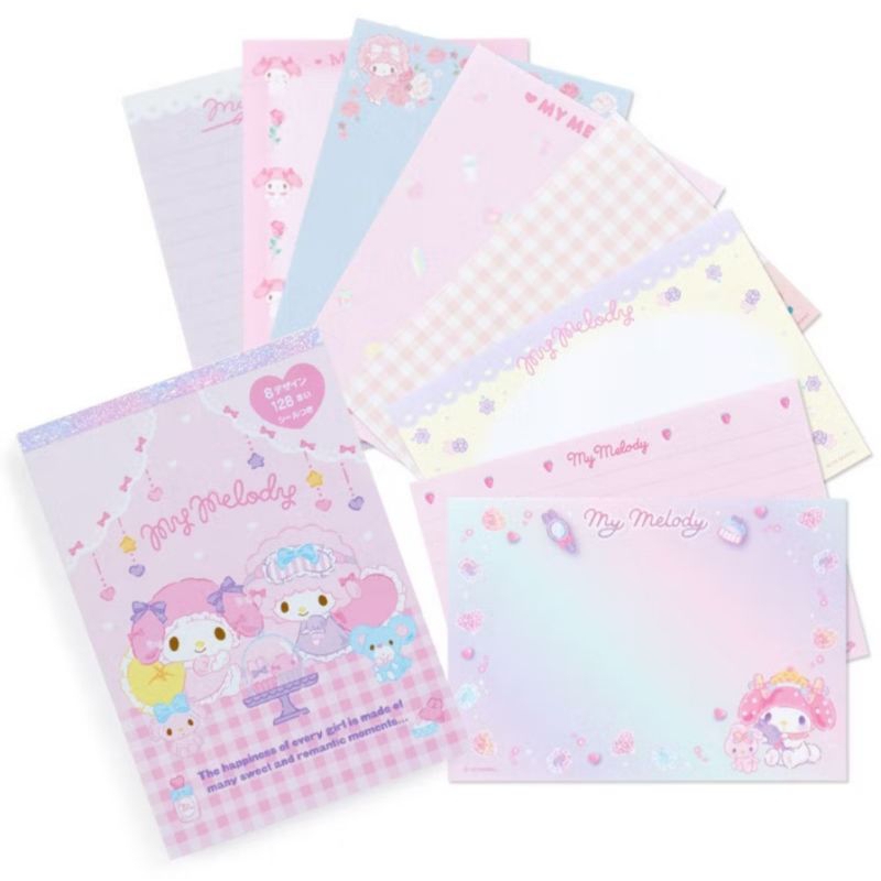 

memopad melody cinnamorroll hello kitty kuromi sanrio / memopad tanpa lem kpop