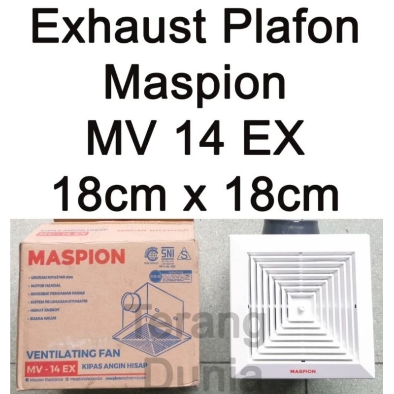 Exhaust Fan Maspion Kipas Penyedot Maspion Exhaust Maspion Mv14ex Eksos Maspion