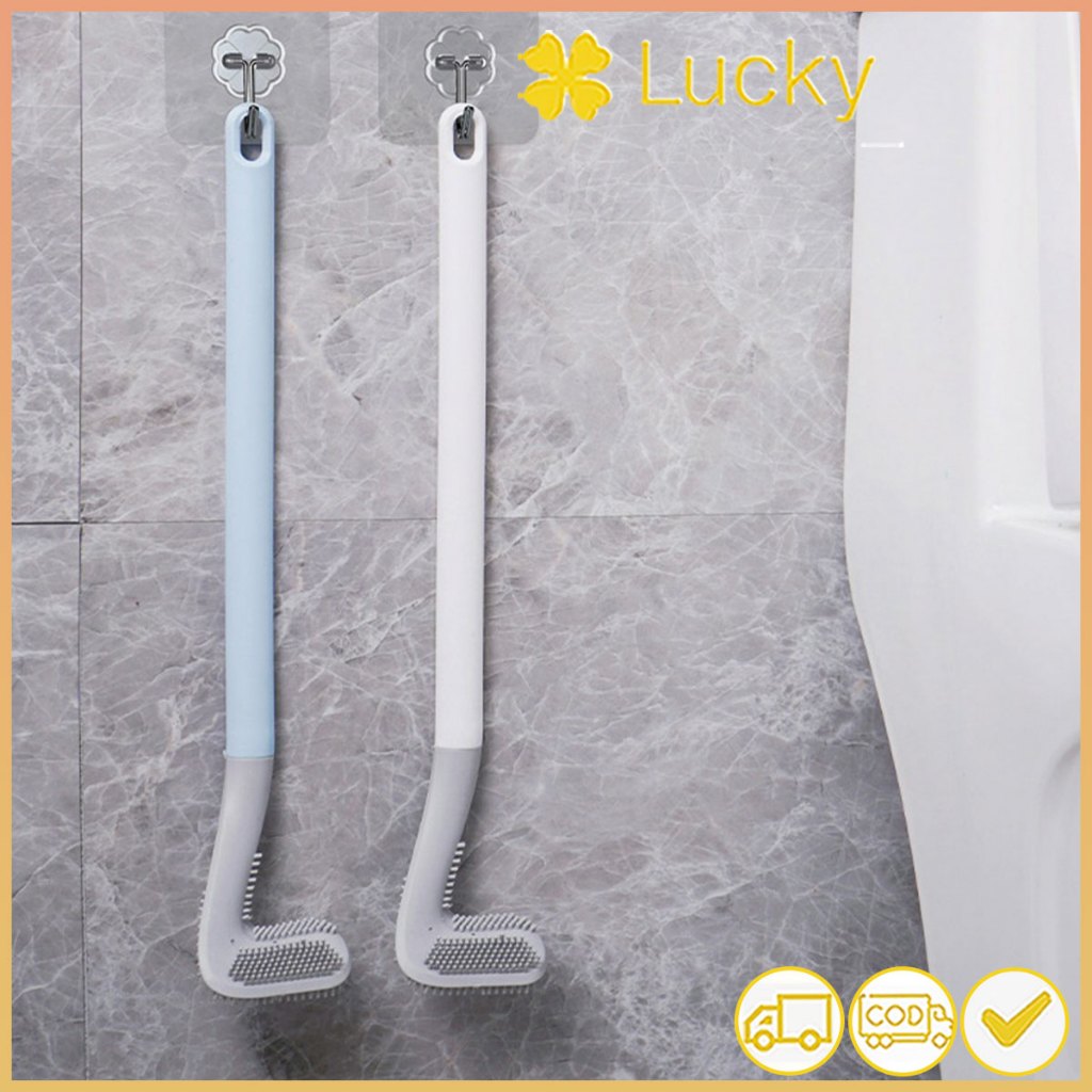 Sikat toilet silikon untuk membersihkan toilet tanpa sudut mati