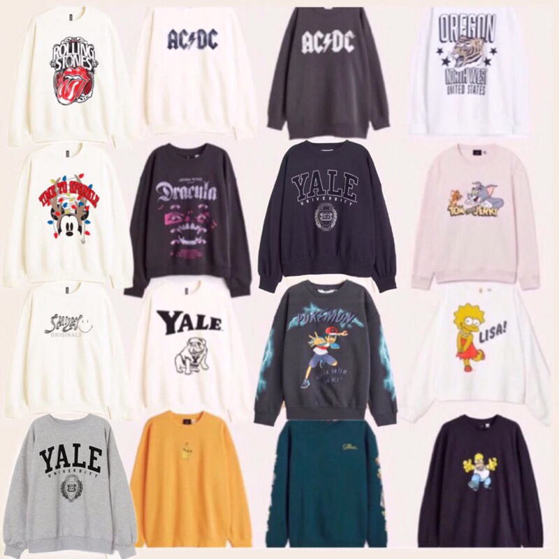 HM FULL TAG NEW ACDC MICKEY LIDAH SMILEY HARVARD OREGON DRACULA YALE POKEMON THE SIMPSON SIMPSONS YE