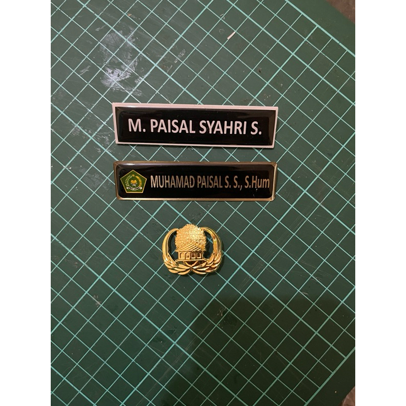 

Paket ASN Nametag dan Pin Korpri