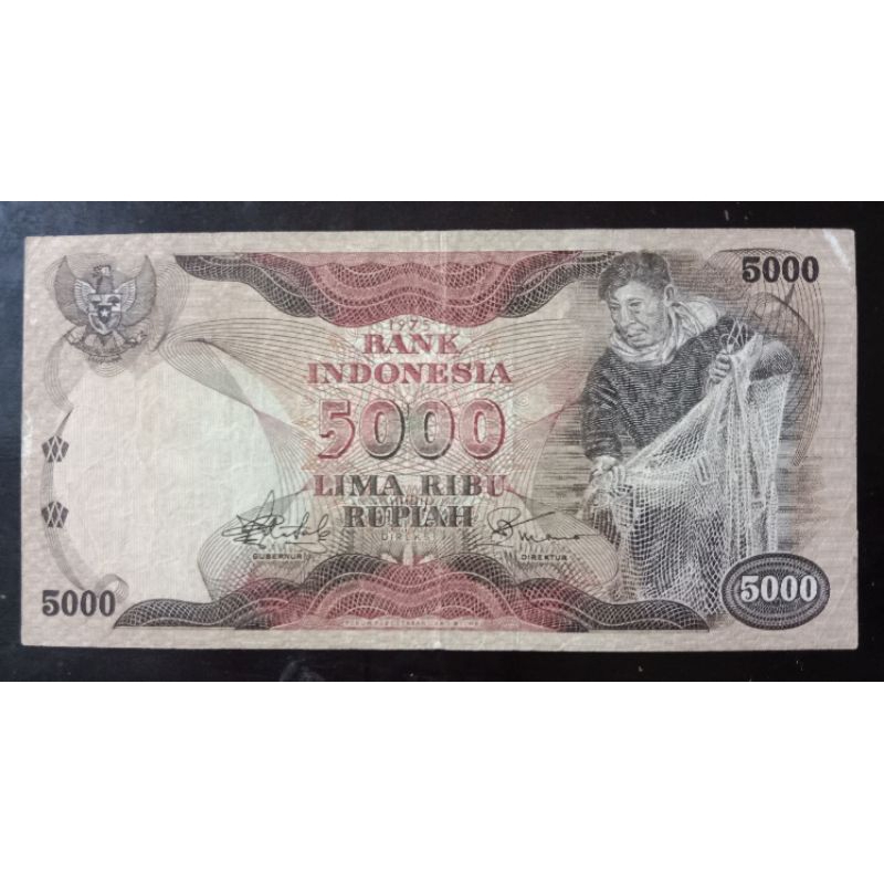 UANGKUNO  5000 RUPIAH PENJALA THN 1975