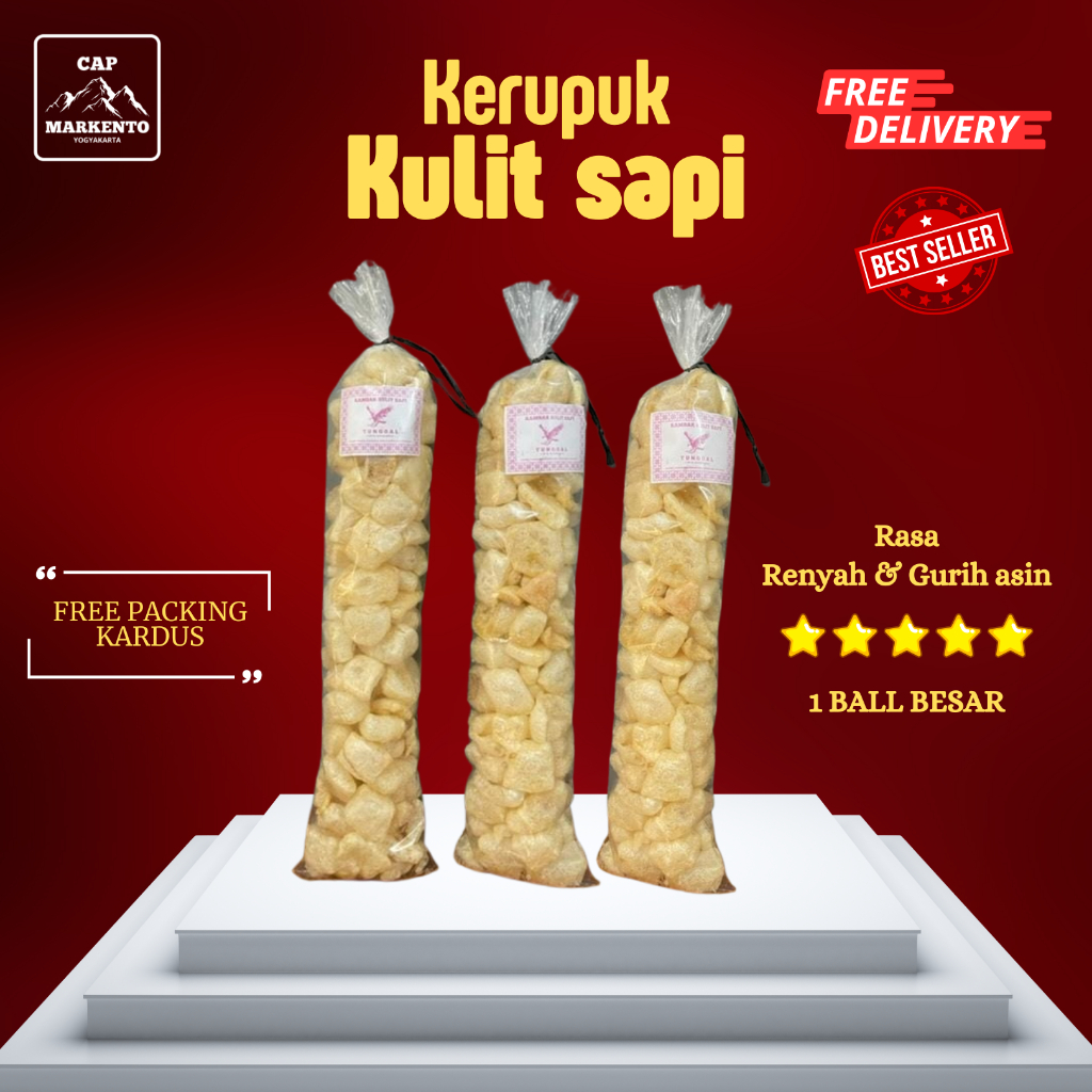 

Kerupuk Kulit Rambak Sapi Renyah Derokdok Viral [200Gram]