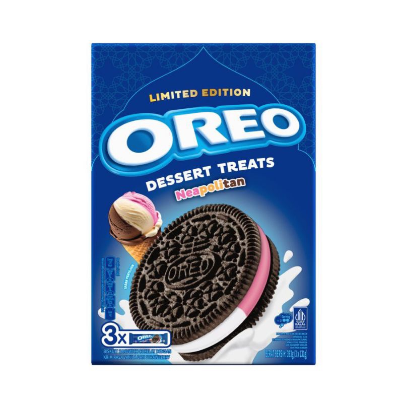 

Oreo Dessert Treats Neapolitan Biscuits 393gram