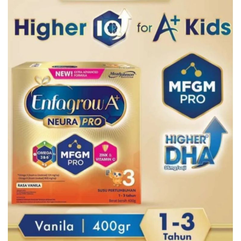 

Enfagrow A+ 3 Vanila 400 gr g