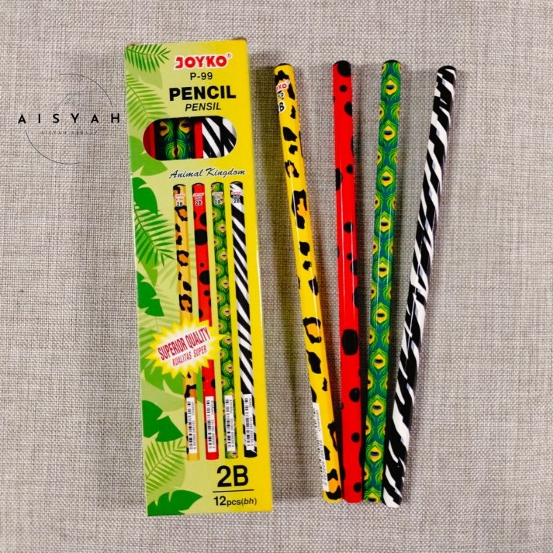 

pencil joyko 2b pensil kayu joyko 2b motif hewan P99 isi 12 pcs
