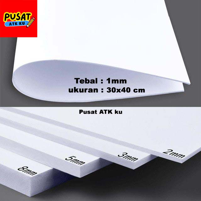 

PVC Foam Board 1mm 30x40cm bahan maket/ PVC Foam Board Maket 1mm / Papan PVC maket/ PVC maket board