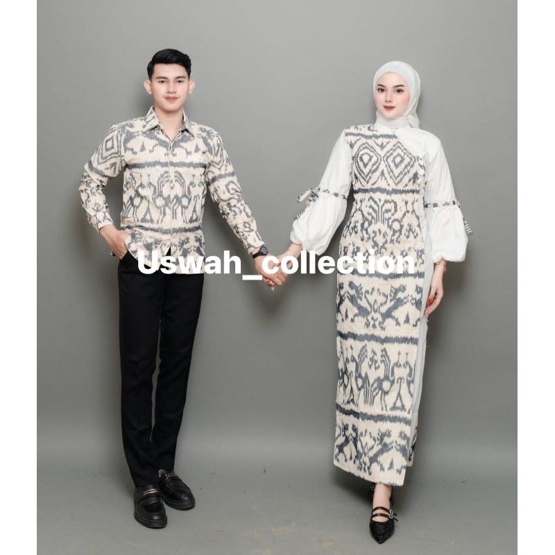 ADELIA WHITE NTT COUPLE TENUN // BAJU TENUN COUPLE // COUPLE TENUN KONDANGAN