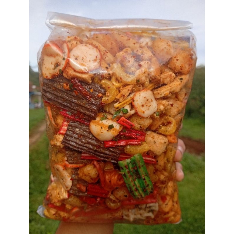 

Seblak kering pedas gurih extra daun jeruk 500 gram