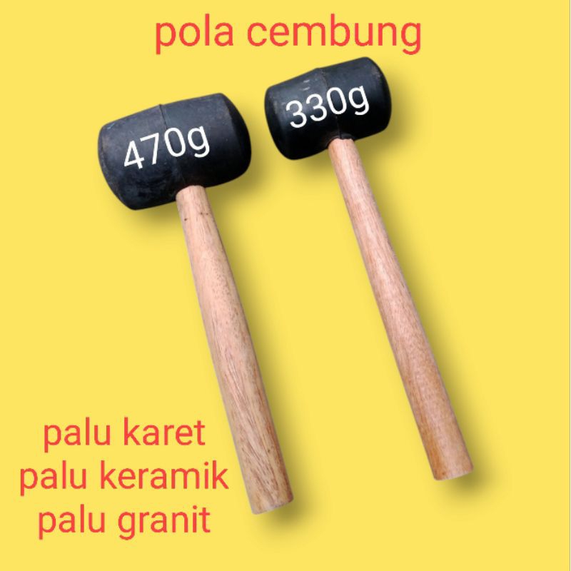 Palu karet/palu keramik/palu granit - ukuran standart dan jumbo pola cembung