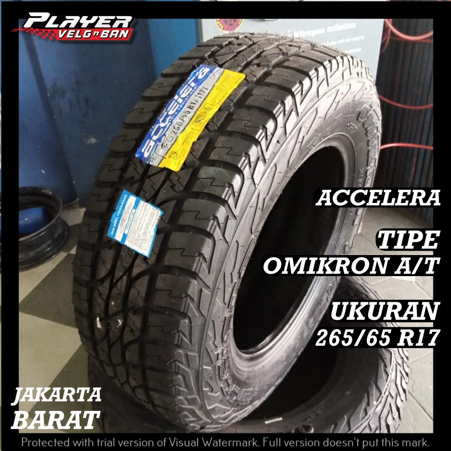BAN MOBIL SEMI OFFROAD PAJERO FORTUNER RING17 BAN UKURAN 265/65 R17 ACCELERA OMIKRON A/T