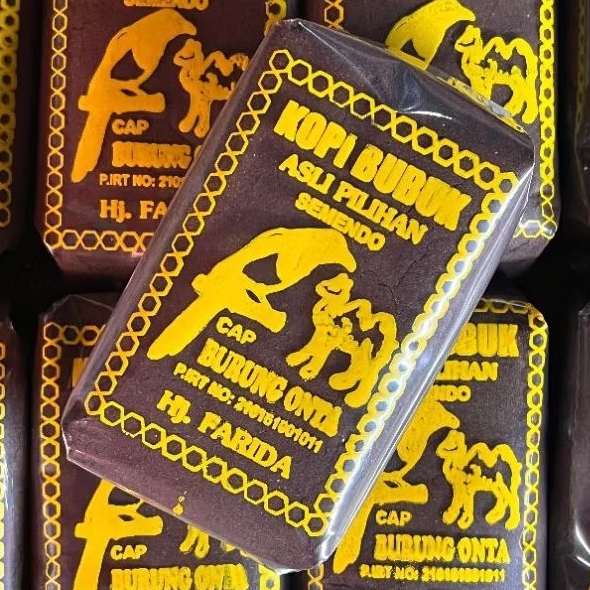 

SPESIAL KOPI SEMENDO - KOPI BUBUK CAP BURUNG ONTA - KOPI HITAM SEDUH & BIKIN MELEK - 250gr (GRADE III)