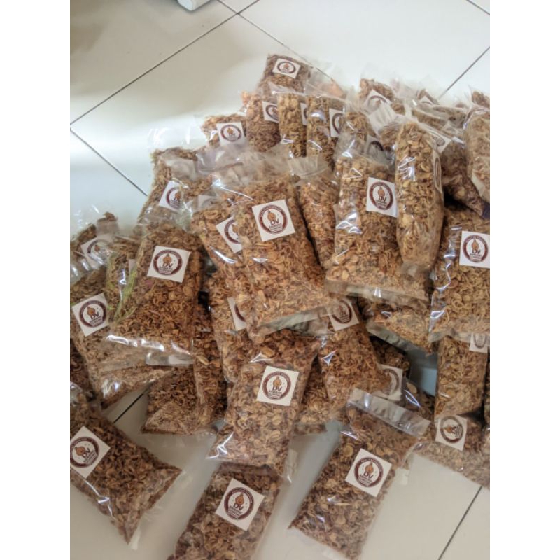 

Brambang goreng, Bawang goreng renyah Asli tanpa campuran