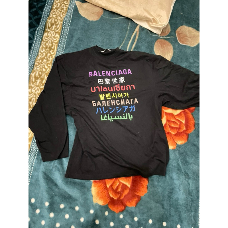 SWEATER BALENCIAGA LANGUAGAGE WOOL