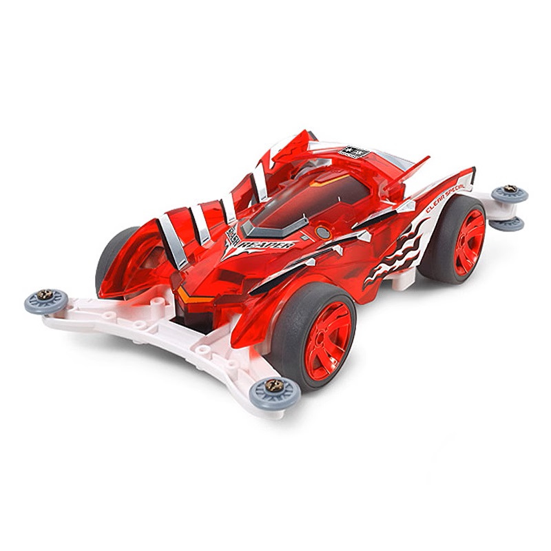 Mini 4wd Rep. Tamiya Slash Reaper Clear Red Special AR Merk DAXING