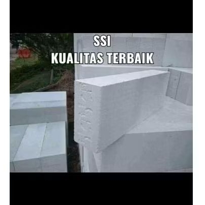 bata hebel ssi 12,6kubik/1do + perekat hj mortar 6pcs sudah termasuk ongkos kirim area bandung