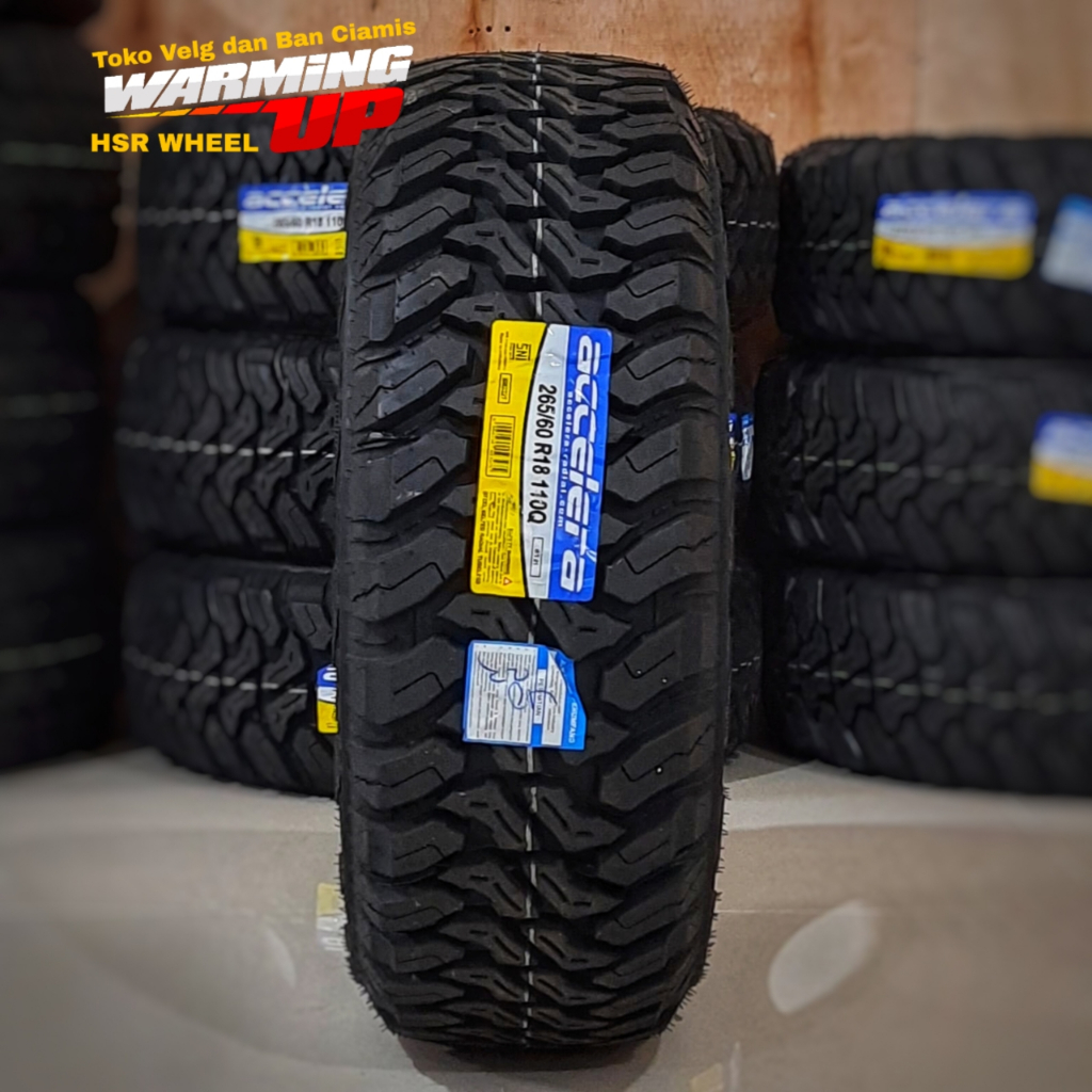 Ban Mobil Fortuner, Prado Ukuran 265 60 Ring 18 ACCELERA MT LOKAL Motif Kasar 265/60 R18