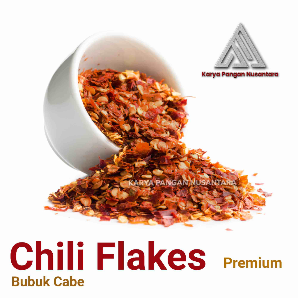 

BUBUK CABE MERAH KERING BUBUK CABE KERING BESAR CHILI FLAKES 50 GRAM