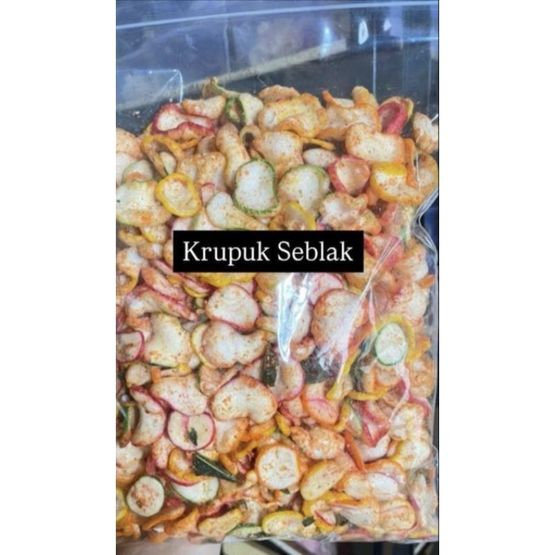 

Kerupuk seblak daun jeruk