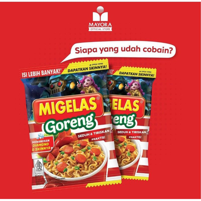 

Migelas isi 26 gram 1 sachet