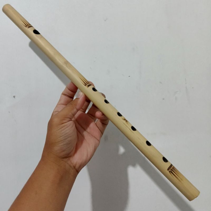Suling dangdut - suling bambu - seruling bambu 40 cm - alat musik tiup - seruling grosir