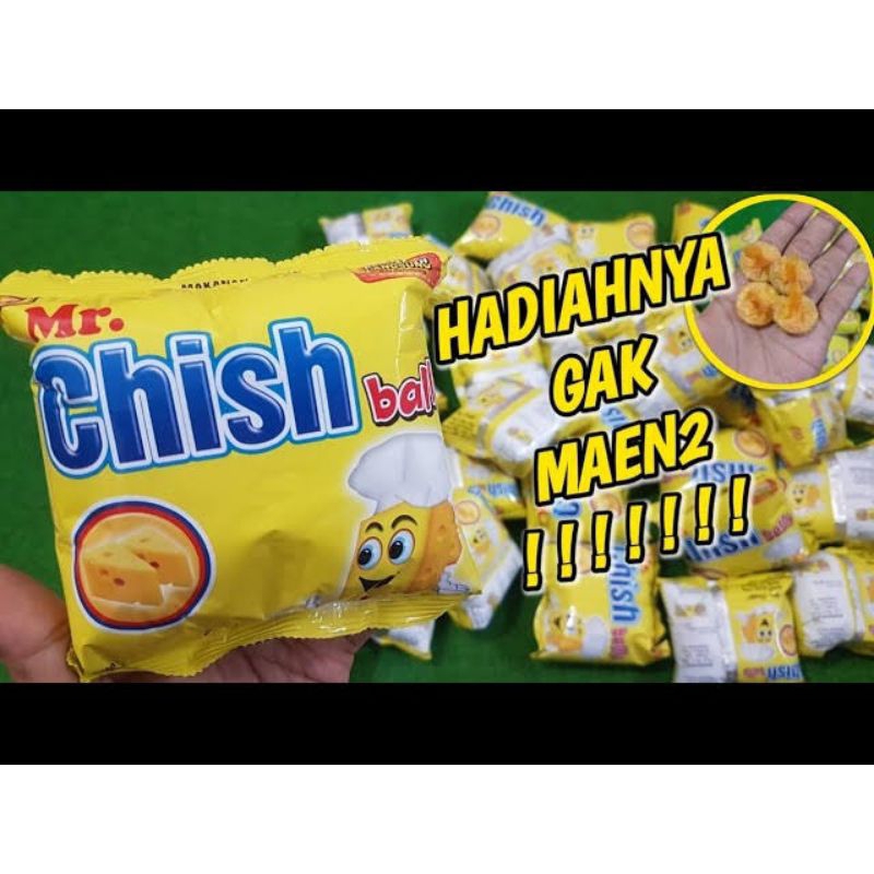 

SNACK BERHADIAH VIRAL MR CHISH 1 BALLS ISI 10 PCS
