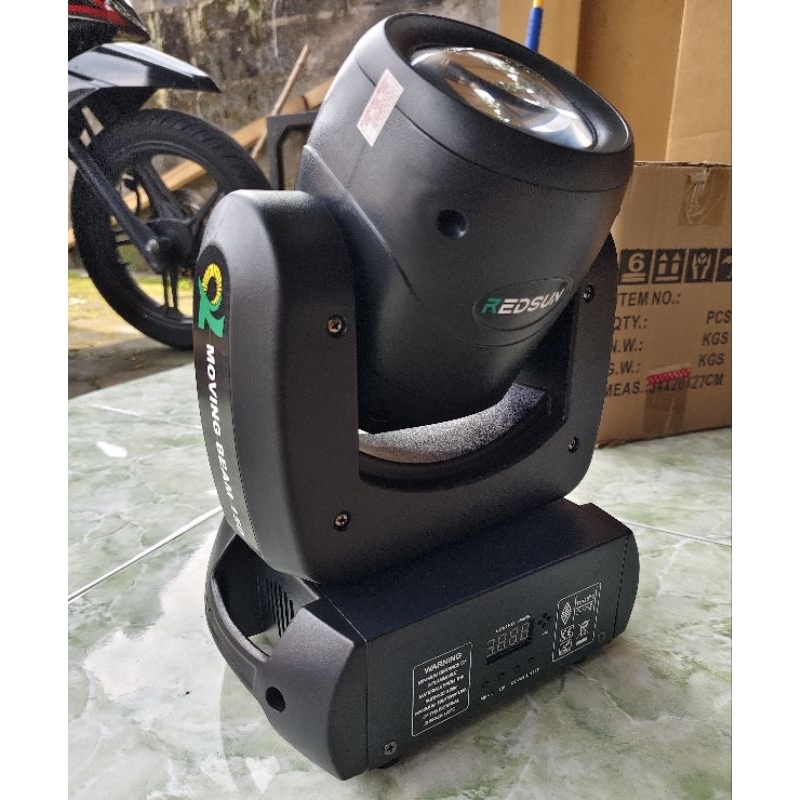 Moving Head Beam 150 Watt, Lampu Sorot Moving Beam 150 watt Clara S, beam Redsun, Beam Lunar, Ligthi