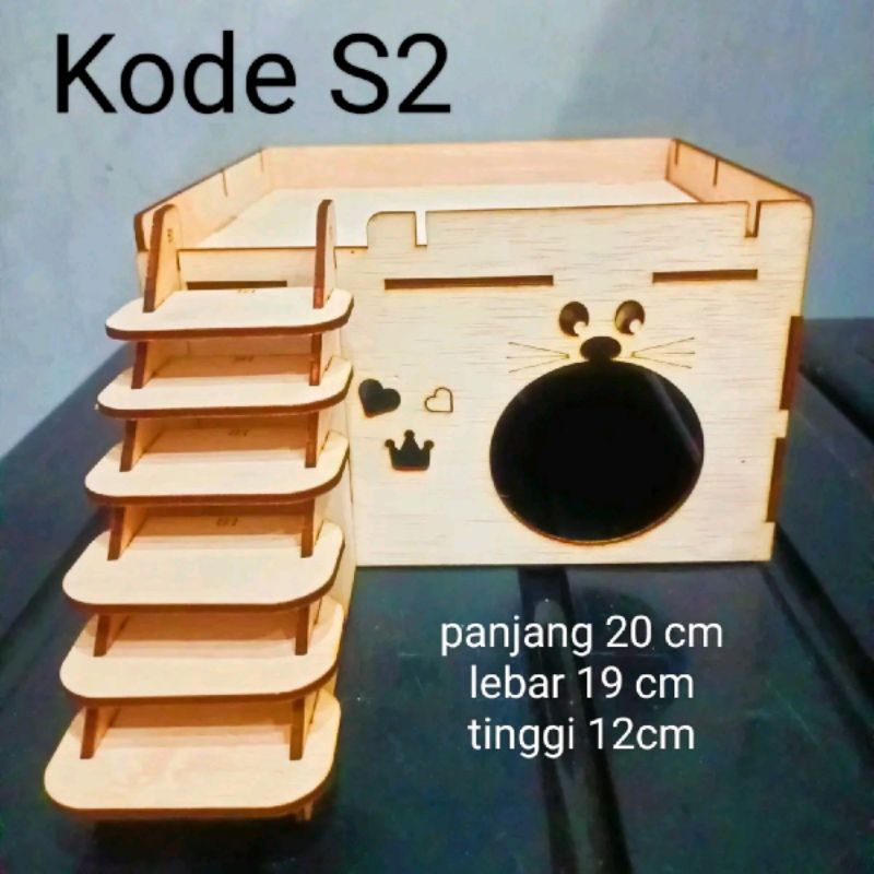 S2 Rumah hamster Syrian dewasa, rumah hamster jumbo, Rumah hamster khusus syrian jumbo besar