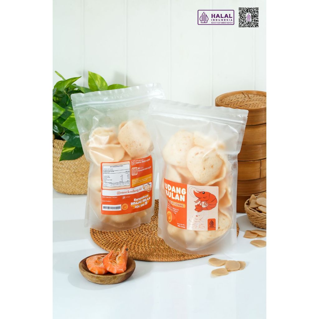 

KERUPUK UDANG "PREMIUM" MINI , UDANG BULAN