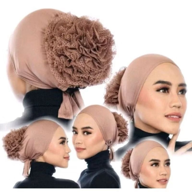 CIPUT TURKY CEPOL BRUKAT | INNER TURKY SANGGUL | CIPUT HIJAB SPANDEK JERSE PREMIUM