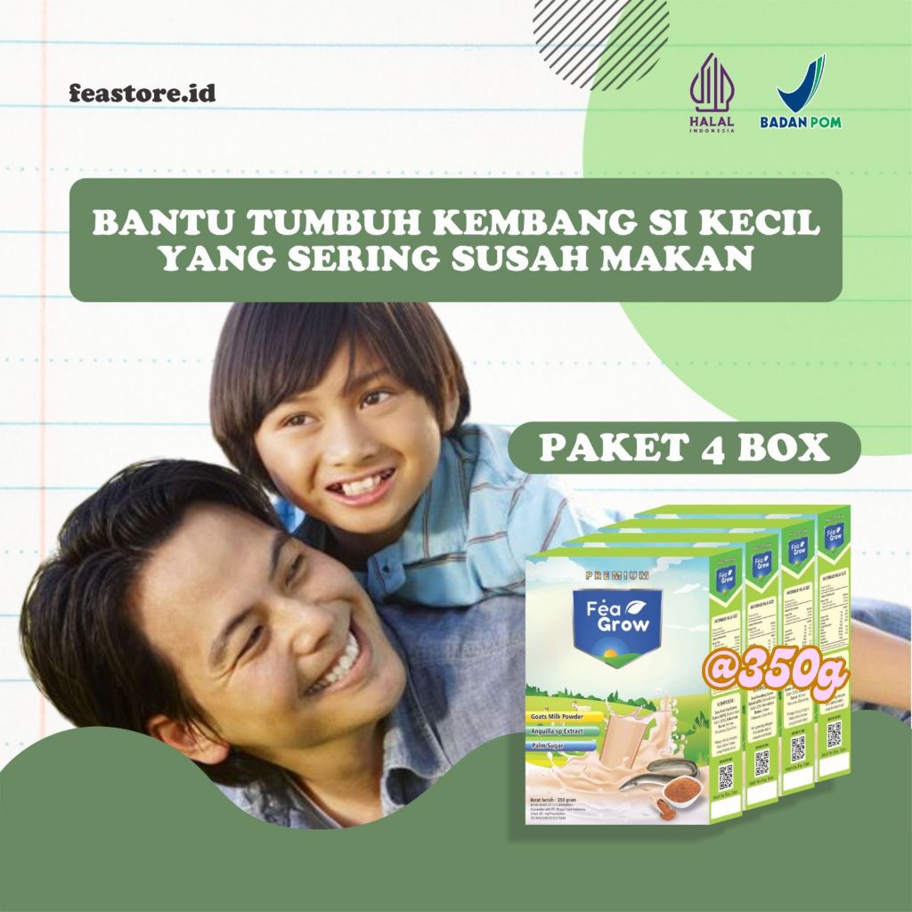 

Susu Kambing Etawa FaeGrow premium Dengan Kolostrum Dan Ekstrak Ikan Sidat Lebih enak & Bernutrisi