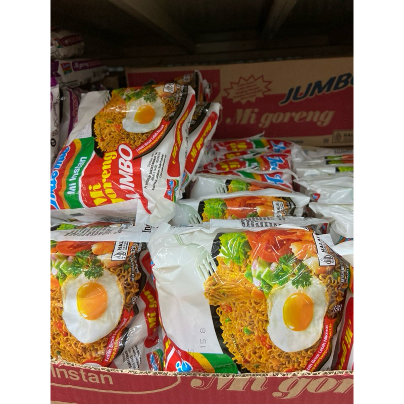 Indomie Mie Goreng Jumbo spesial pck 129g kemasan 1 dus