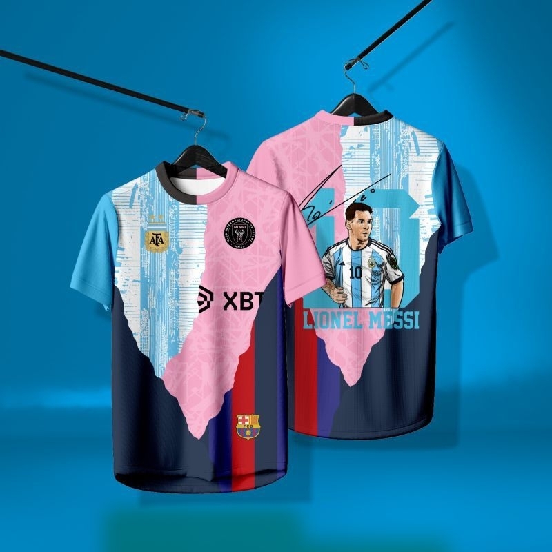 JERSEY FANTASY L MESSI GRATIS NAMA DAN NOMOR PUNGGUNG