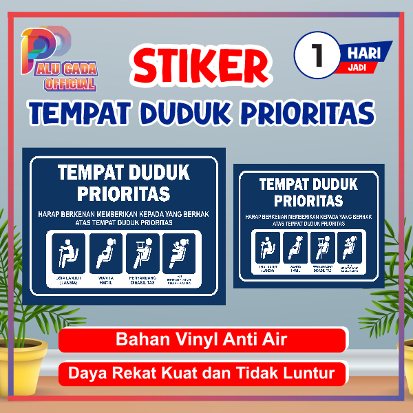 

Stiker Tempat Duduk Prioritas / Sticker Kursi Prioritas / Stiker Prioritas