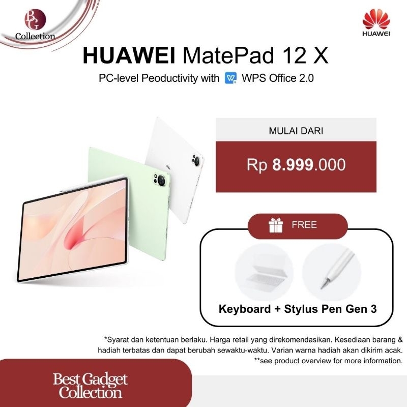 HUAWEI MatePad 12 X Tablet | PC-level WPS Office | PaperMatte Display | GoPaint | 66 W SuperCharge