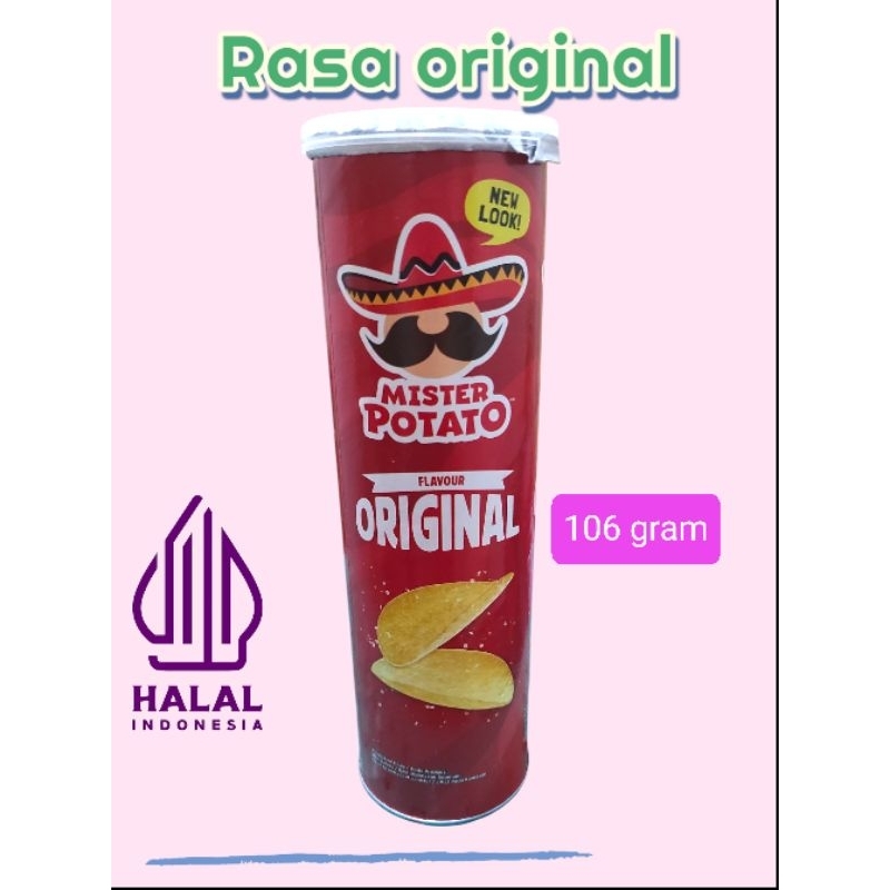 Lukchup_Oiyen Mr Potato Keripik Kentang Kaleng Cemilan Asin Kaleng