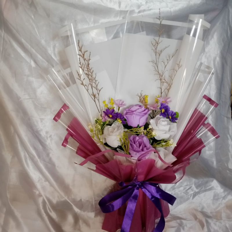 BUKET BUNGA ARTIFICIAL/BUKET BUNGA PALSU/KADO WISUDA ULANG TAHUN