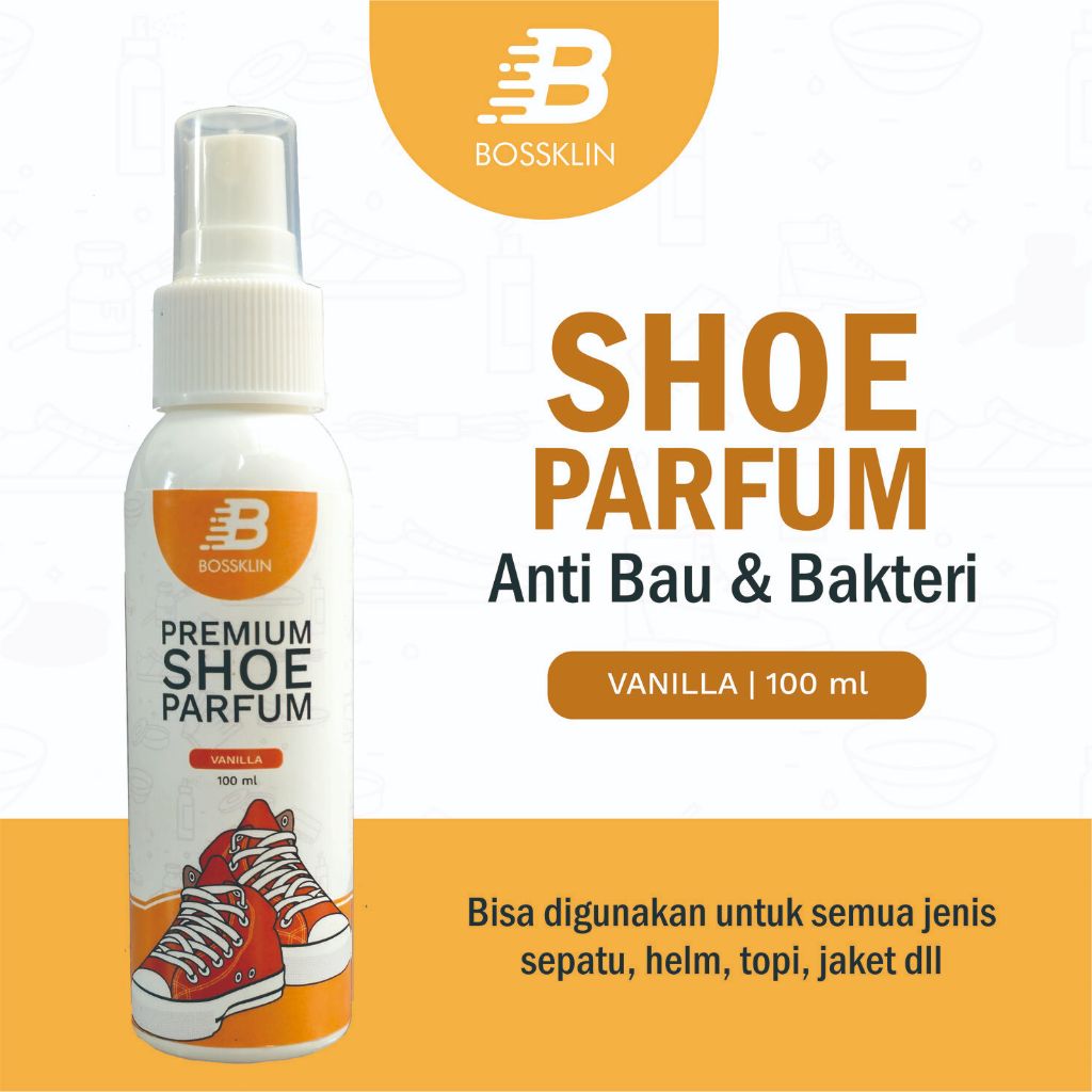 Bossklin Shoe Care - Parfum Sepatu 100ml  - Bossklin Shoes cleaner - Shoe Cleaner