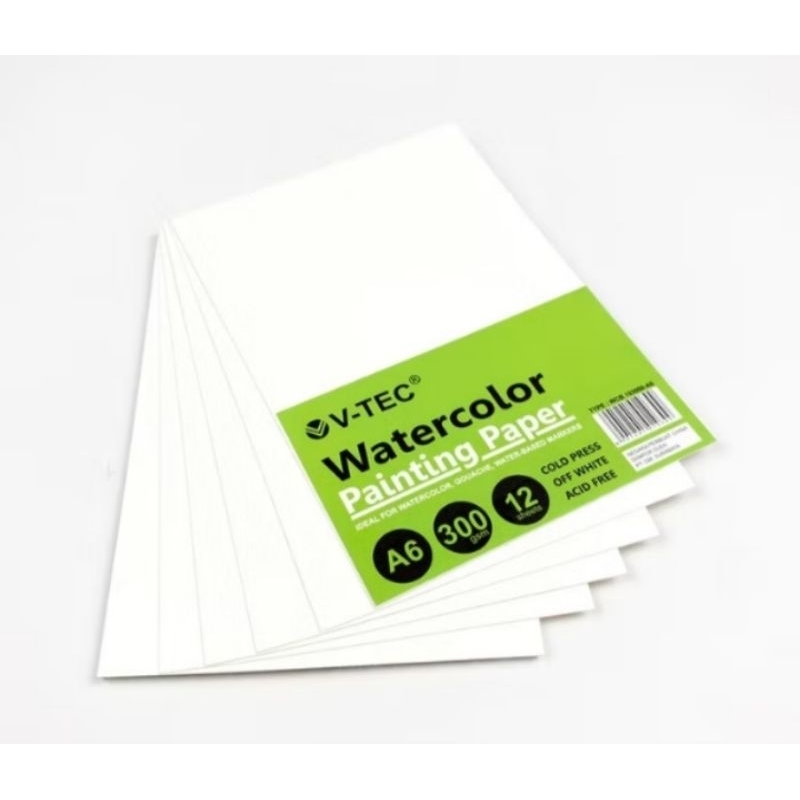 

Raart.Official. KERTAS LUKIS CAT AIR A6 300 GSM / WATERCOLOR PAINTING PAPER A6 300 GSM