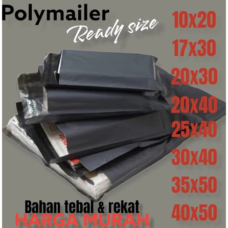 KRESEK PACKING MURAH ISI 100 POLYMAILER UK 10 X 20 | 17 / 20 x 30 | 20 x 40 TERLENGKAP KANTONG PLAST
