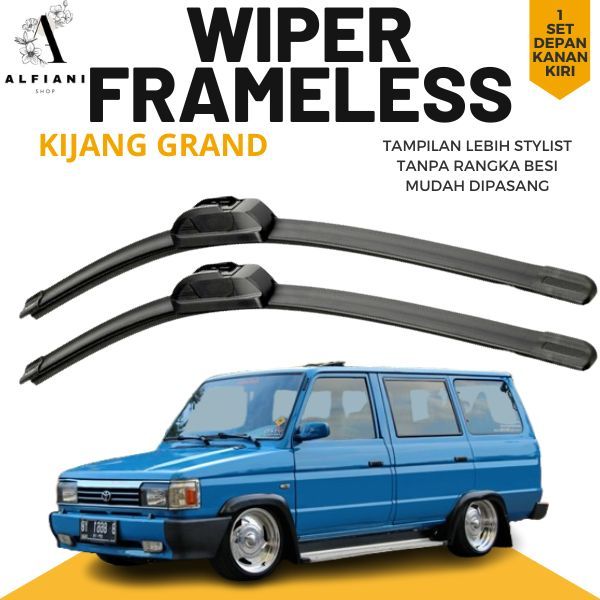 WIPER KIJANG GRAND WIPER KIJANG GRAND DEPAN FRAMELESS SATU SET KANAN KIRI