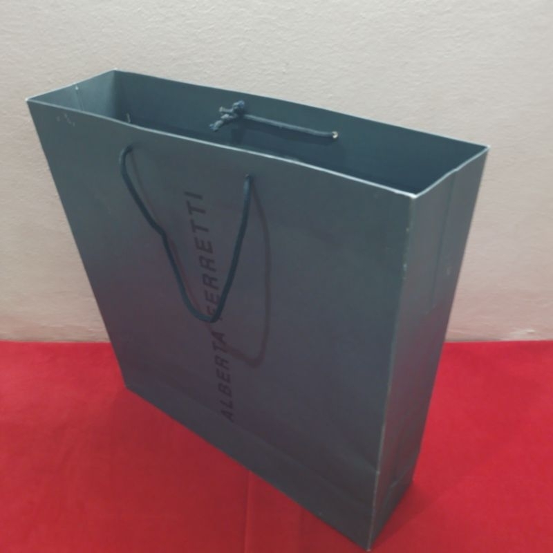 KANTONG BELANJA PAPERBAG BRANDED AUTHENTIC ORIGINAL ALBERTA FERRETTI PAPER BAG OK