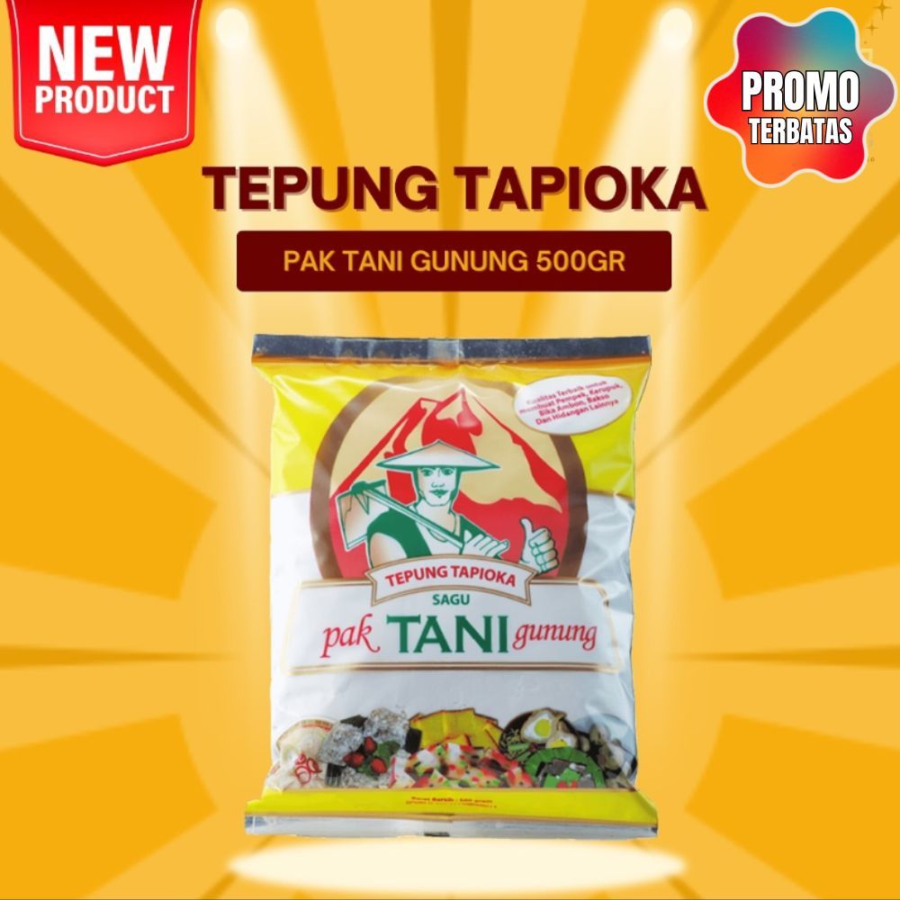

Tepung Tapioka Cap Pak Tani Gunung Rose Brand 500gram
