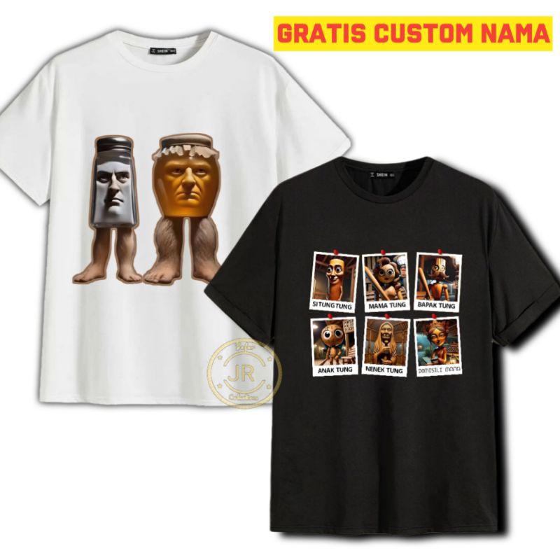 Kaos Anak TUNG TUNG SAHUR Anomali Viral TikTok | Baju Anak Lucu Bisa Custom Nama