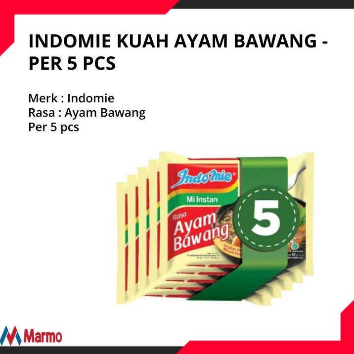 

INDOMIE KUAH AYAM BAWANG - PER 5 PCS