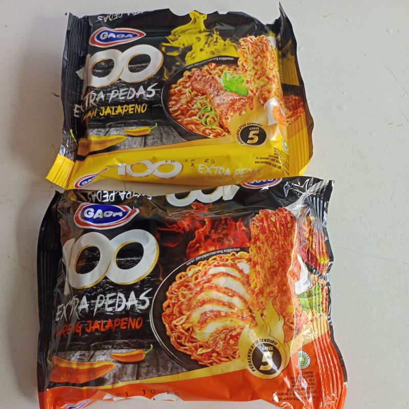 

Mie jalapeno extra pedas Gaga 100
