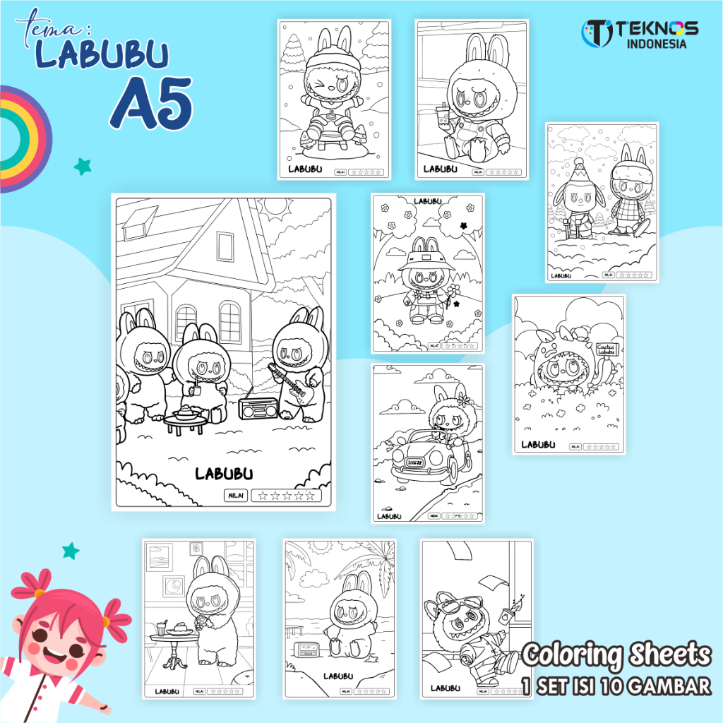 

KERTAS GAMBAR A5 UNTUK ANAK – 1 SET ISI 10 LEMBAR GAMBAR – AKTIVITAS MEWARNAI EDUKATIF