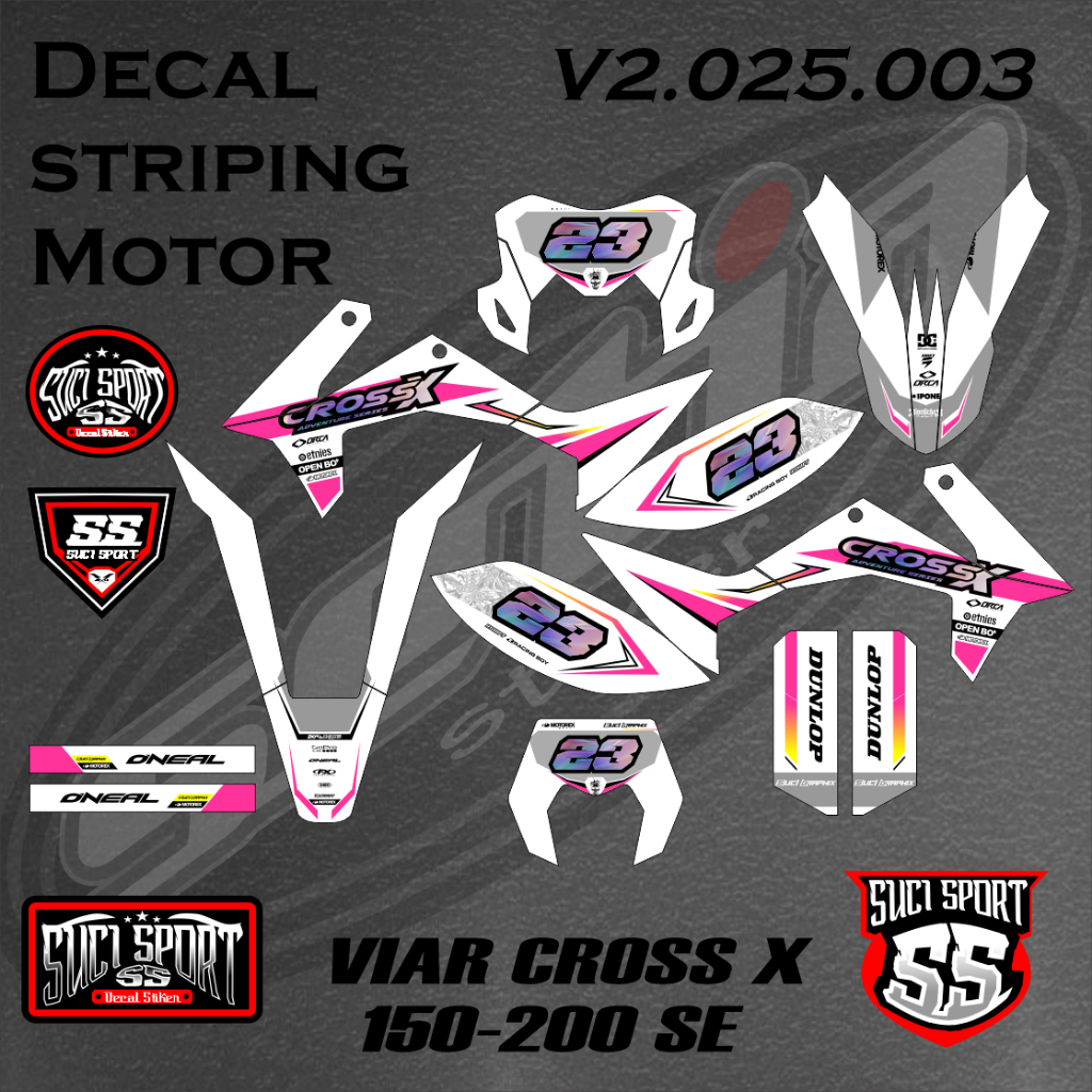 STIKER DECAL VIAR CROSS X 150 SE VIAR CROSS X 200 SE / Decal Viar Cross X 150 (S1.03)